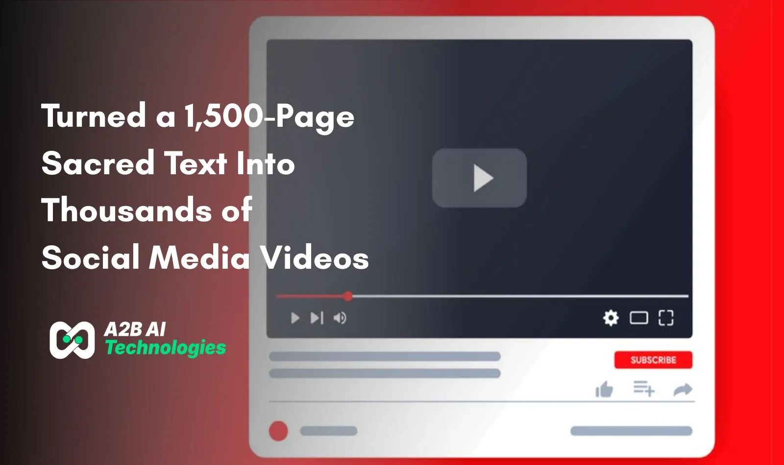 How We Turned a 1,500-Page Sacred Text Into Thousands of Social Media Videos — 100x Faster