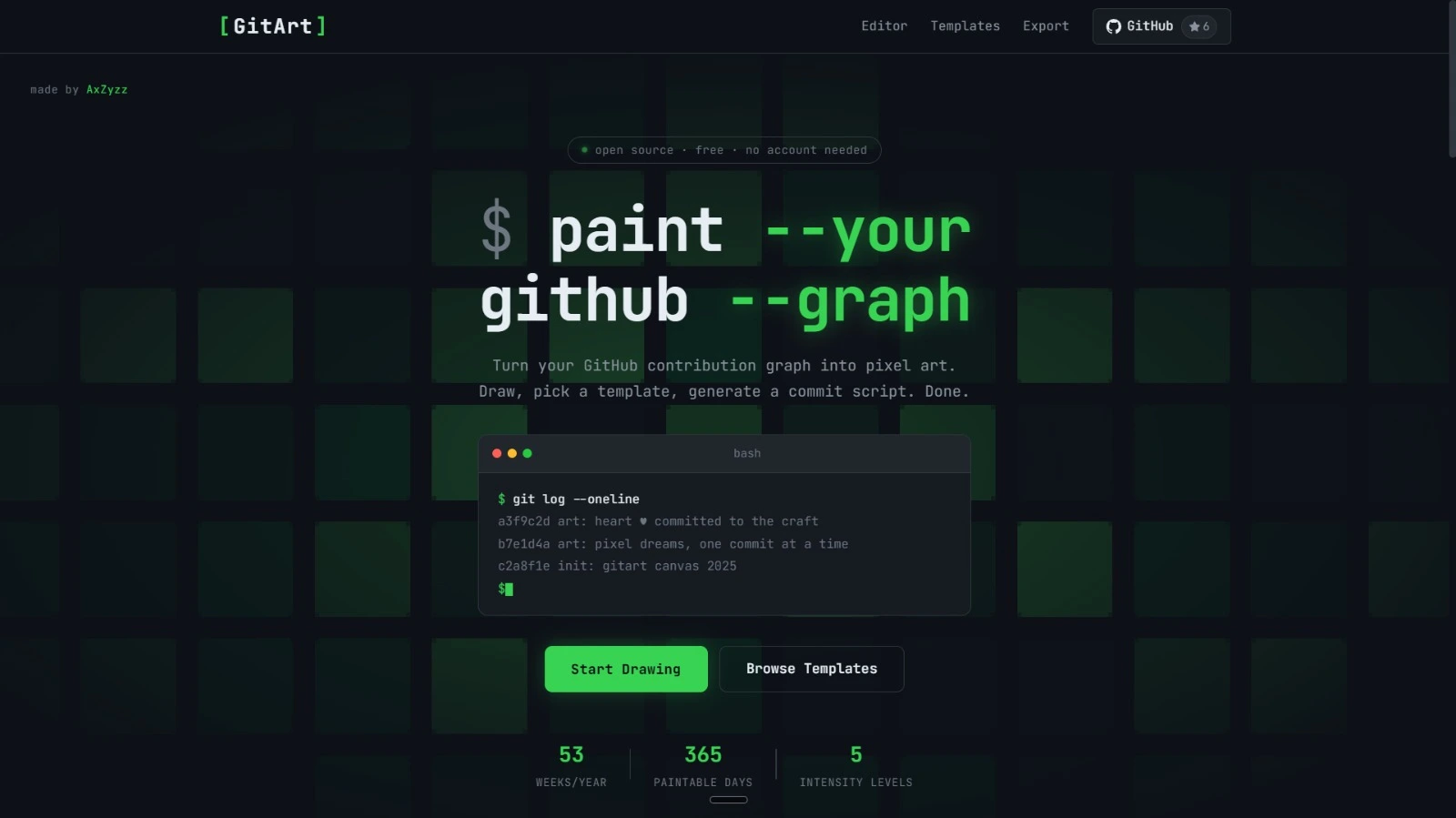 Visual grid editor interface