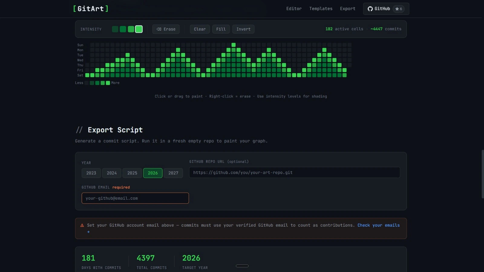 Generated GitHub Actions script